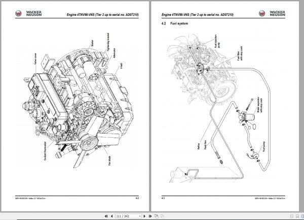 Wacker Neuson Track Excavator 6003 Service Manual1000129840 3