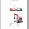 Wacker Neuson Track Excavator 8003 Service Manual1000132826 1