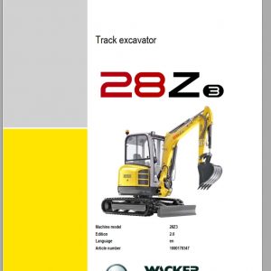 Wacker Neuson Track Excavators 28Z3 Service Manual1000178347 1
