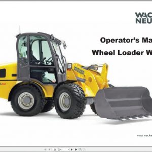 Wacker Neuson Wheel Loader WL 50 Operators Manual139375184 1
