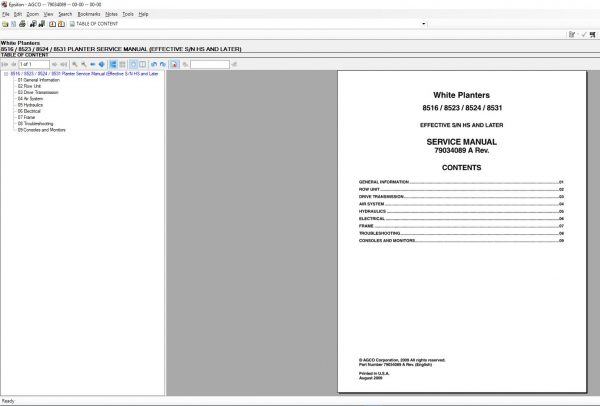 WhitePlantersNAAGNorthAmerica2020PartBookWorkshopServiceManual 1
