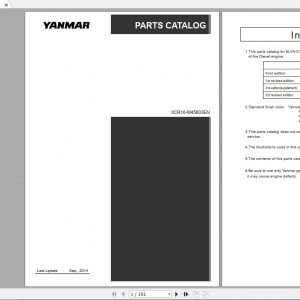 Yanmar Diesel Engine 6LYA Part Catalog 1