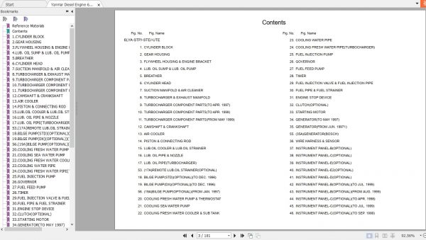 Yanmar Diesel Engine 6LYA Part Catalog 2