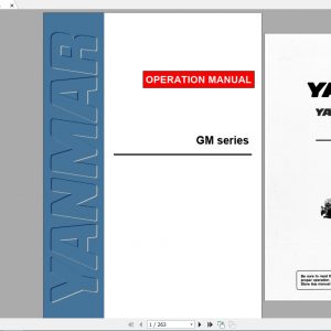 Yanmar Diesel Engine GM Series Operation Manual 1