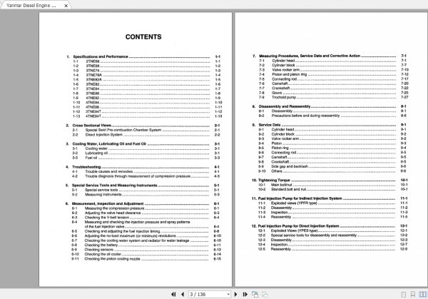 Yanmar Diesel Engine TNE Service Manual 2