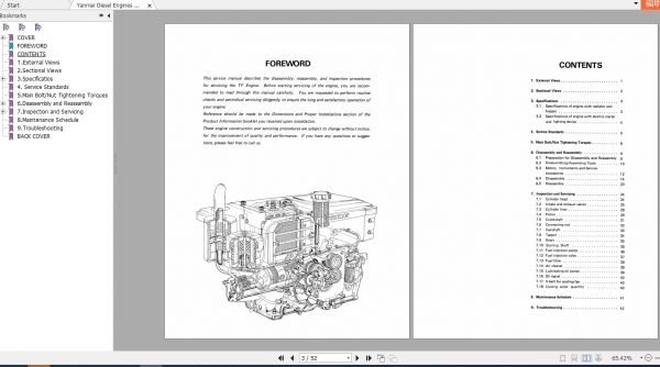 Yanmar Diesel Engines TF Series Service Maual 2