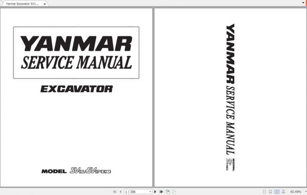 Yanmar Excavator SV15 SV17ex Service Manual 1fLxXS