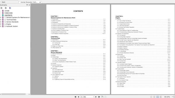 Yanmar Excavator Vio45 55 Service Manual 2