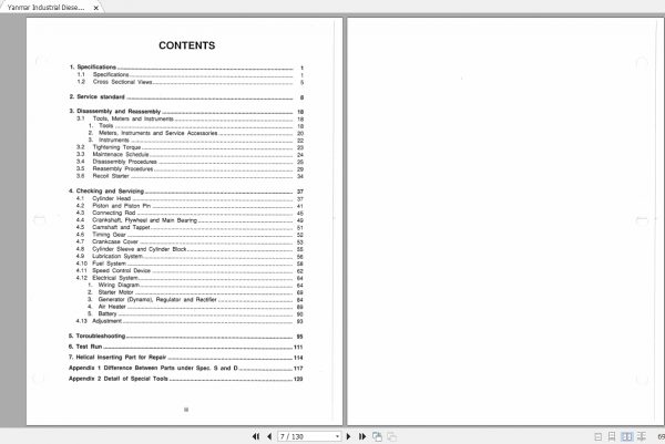 Yanmar Industrial Diesel Engine L A Series Service Manual 2