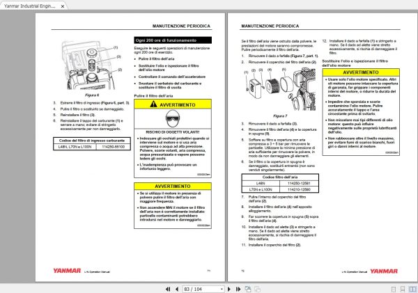 Yanmar Industrial Engines L48N L70N L100N Operation Manual 3