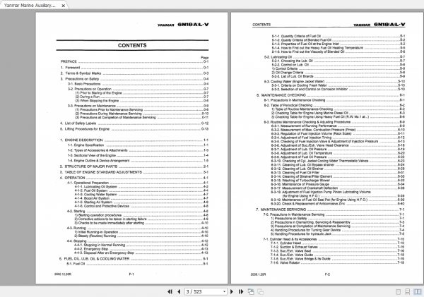 Yanmar Marine Auxiliary 6N18AL V Series Operation Manual 2