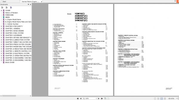 Yanmar Marine Engine 1GM10 3HM35 Service Manual 2