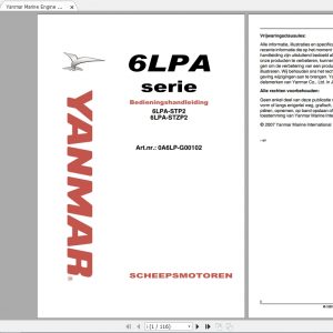 Yanmar Marine Engine 6LPA Operating Manual 1