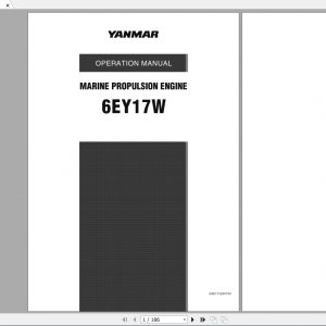 Yanmar Marine Propulsion Engine 6EY17W Operation Manual 1