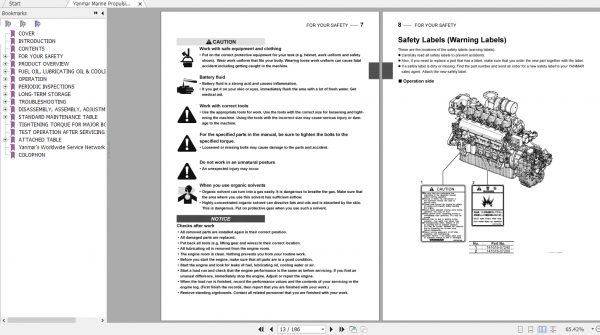 Yanmar Marine Propulsion Engine 6EY17W Operation Manual 2