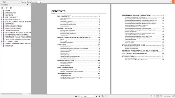 Yanmar Marine Propulsion Engine 6EY17W Operation Manual 3