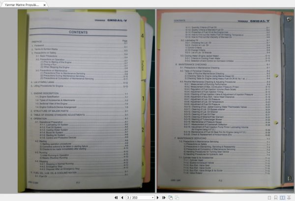 Yanmar Marine Propulsion Engine 6N18AL V Operation Manual 2