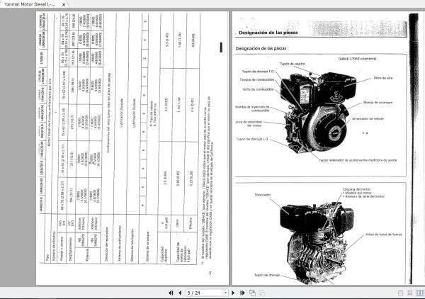 Yanmar Motor Diesel L A Series Instruction ManualES 3
