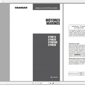 Yanmar Motorcycle 2YM15 3YM20 30 Instruction Manual 1