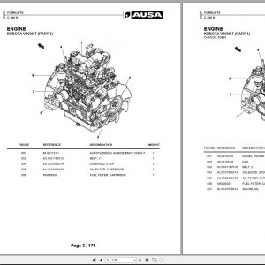 AUSA Forklift C400H Parts Manual 1
