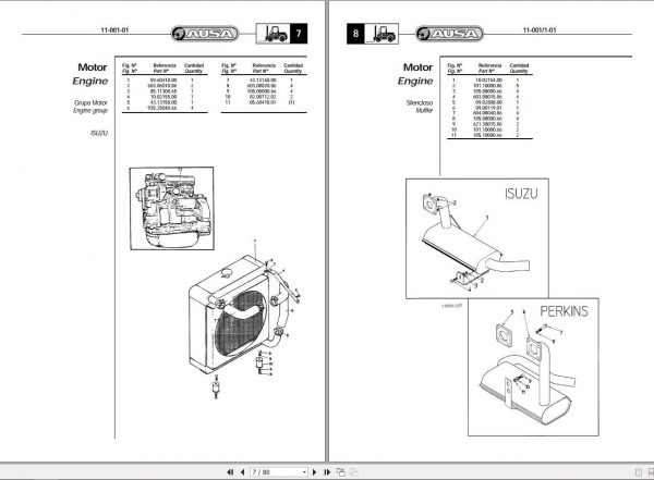 AUSA Forklift CE11 Parts Manual 2