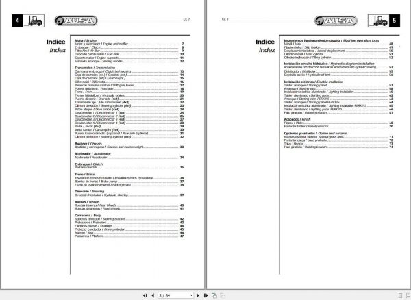 AUSA Forklift CE7 Parts Manual 1