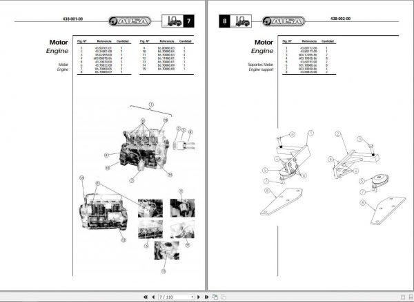 AUSA Forklift CM280 Parts Manual 2