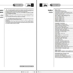 AUSA Forklift CV25 CVH25 Parts Manual 1