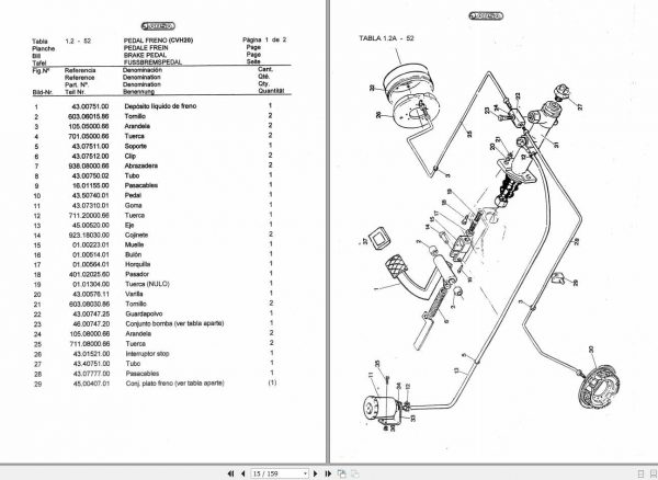 AUSA Forklift CVH20 CH22 Parts Manual 2