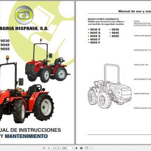 Agria Hispania Tractor Series 9000 Maintenance ManualES 1