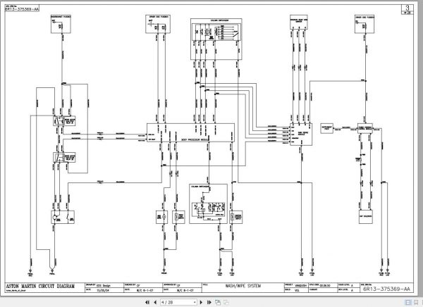 Aston Martin Vanquish S 2007 Schematic Wiring DiagramEN 2