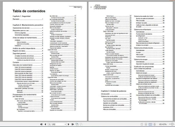 Atlas Copco Minetruck MT2010 Service ManualES 2