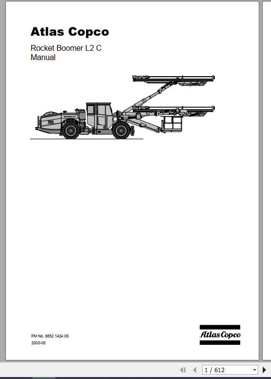 Atlas Copco Rocket Boomer L2 C Operating instructionsES 1