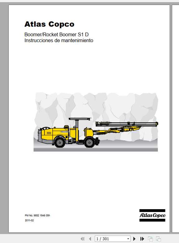 Atlas Copco Rocket Boomer S1 D Maintenance InstruccionES 1