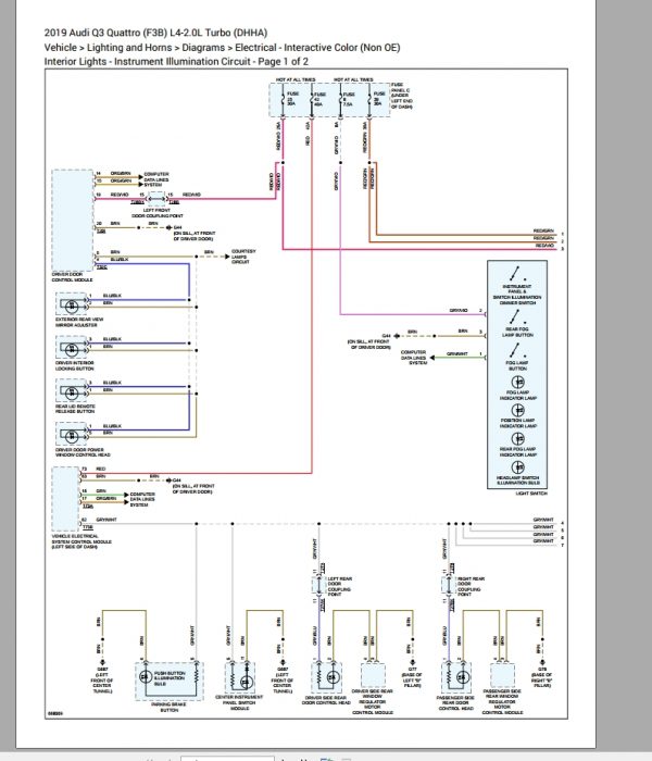 Audi Q3 Quattro L4 20L Turbo DHHA Wiring Diagram 2