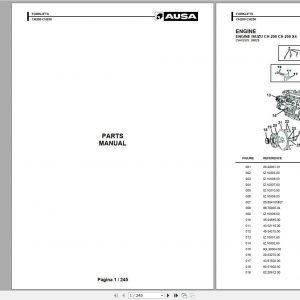 Ausa Forklift Models Parts Manual CD1 3 2