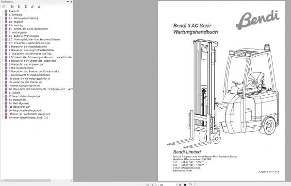 BENDI 3 Series AC Service Part ManualGerman 1