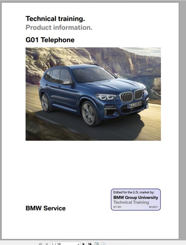 BMW X3 2017 Training Manual 3