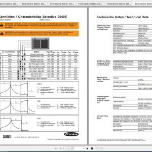 BT Forklift Batteries Selectiva 1020E 2040E Technical DataDE 3