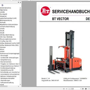 BT Forklift C10 Service Manual200421 120DE 1