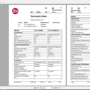 BT Forklift CTX 1300SEi 1300SEi SF Service Manual150103 120DE 2