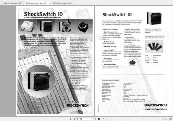 BT Forklift IKEA Schockswitch System Service Manual 2