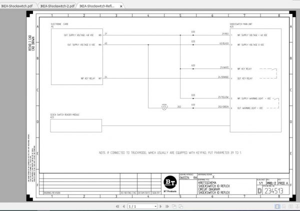 BT Forklift IKEA Schockswitch System Service Manual 3
