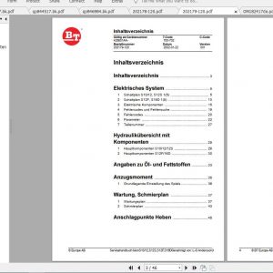 BT Forklift Ixion S 10 Spare Parts Catalog Operator Service Manual 3