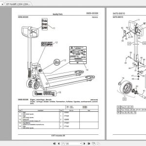 BT Forklift L20H L20HQ Spare Parts Catalog Operator Service Manual 2