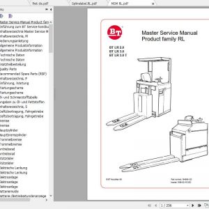BT Forklift LR20 LR30 LR30T Service Manual164886 120DE 1
