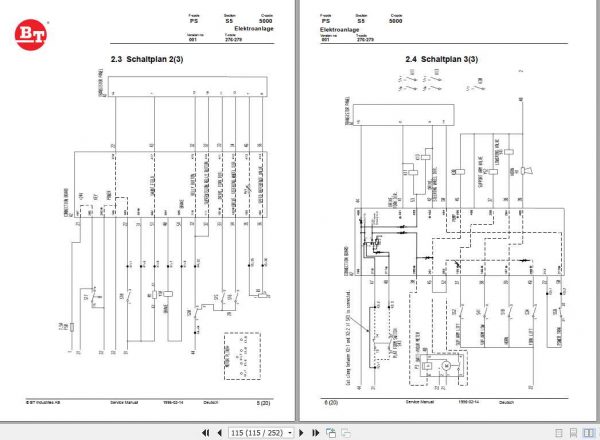 BT Forklift LSF1250 Operator Service Manual 3