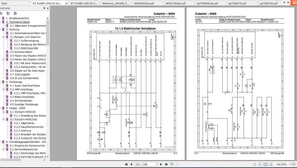 BT Forklift LWE130 Spare Parts Catalog Operator Service Manual 3