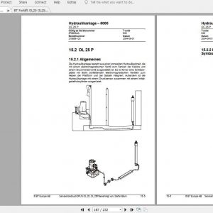 BT Forklift OL25 OL25P Service ManualDE 3