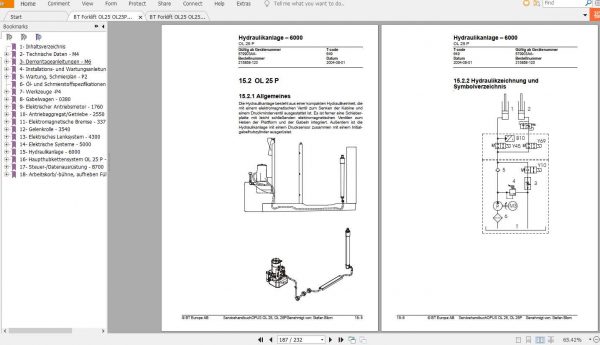 BT Forklift OL25 OL25P Service ManualDE 3
